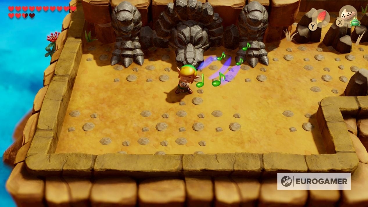 Zelda Link's Awakening Western Tal Tal Mountains, fire cave and